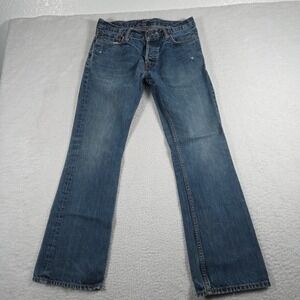 Ruehl No 925 Jeans Mens 30x30 Denim Low Rise Slim Boot Cut Vandam Vintage Y2K